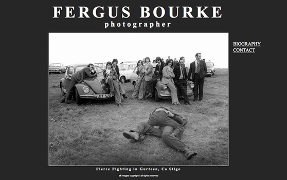Fergus Bourke, Photographer, website designed and built by Tricycle Web Design